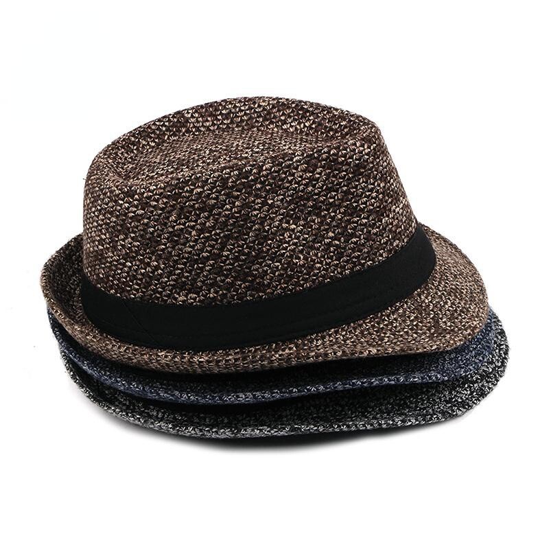 Men Women Trilby Fedora Hats Short Brim Panama Jazz Classic  display picture 2