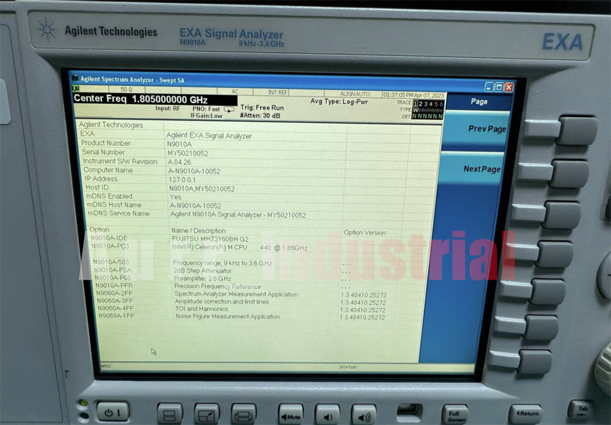 Keysight N9010A-503 Spectrum Analyzers EXA Signal Analyzer / 10 Hz to 3.6  GHz