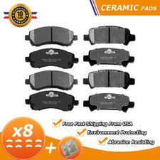 Front and Rear Ceramic Brake Pads for 1999 2000 2001 Subaru Impreza 2.2L