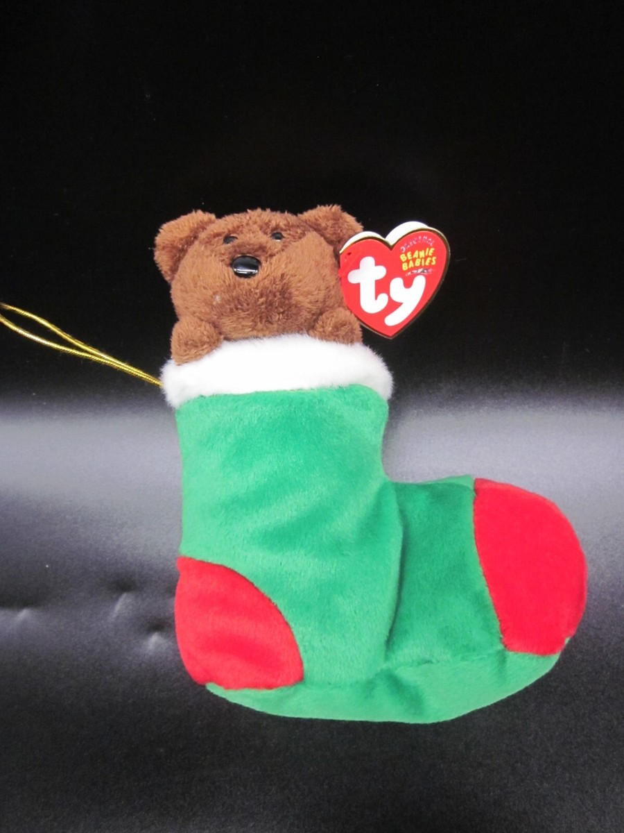 TY Beanie Babies Stockings Christmas Bear DOB November 26, 2003