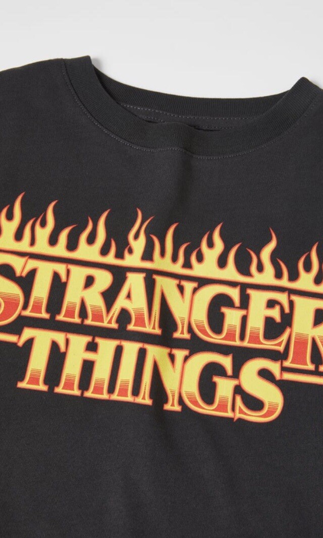 Zara Top age 9yr Stranger Things print BNWTS Rrp £12.99 | eBay