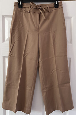 White House Black Market Women s Flannel Culottes Cropped Pants Size 10R
