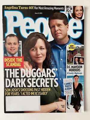 JOSH SCANDAL * DUGGARS DARK SECRETS June 8 2015 PEOPLE MAGAZINE Angelina Jolie
