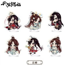6pcs Anime Tian Guan Ci Fu Hua Cheng Xie Lian 7CM Acrylic Stand Figure