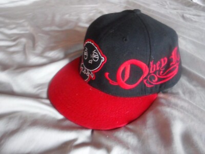 Obey Me Black Hat Size Large Pre Owned