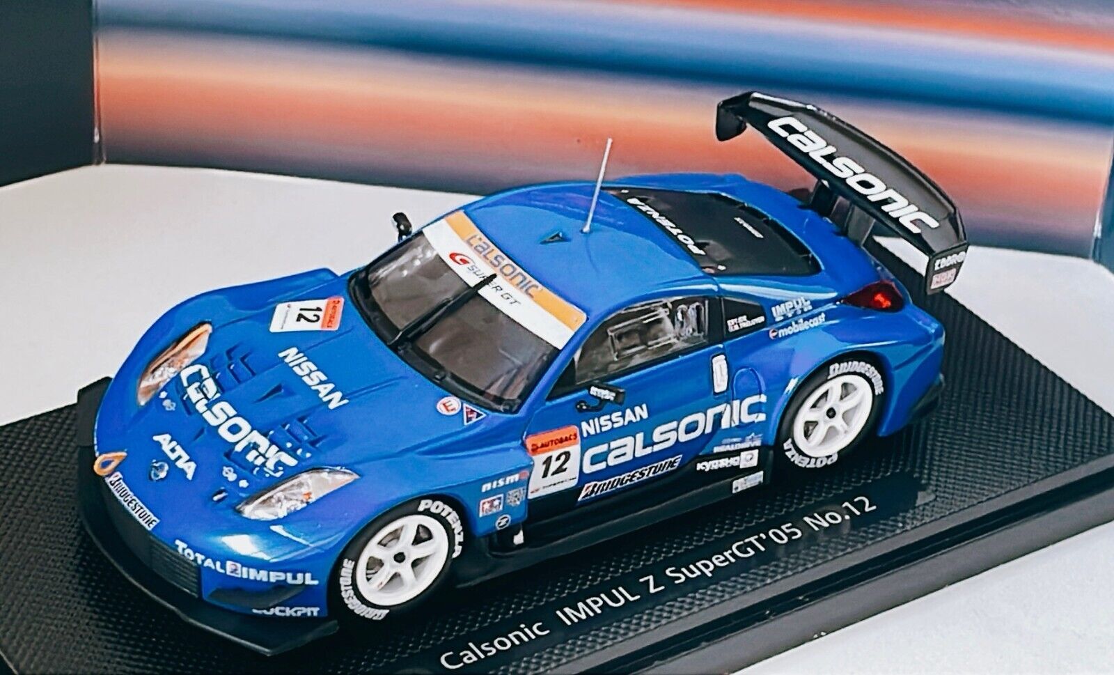 Nissan Calsonic IMPUL Z Super GT 2005 No,12 EBBRO 1:43 Die Cast Limited