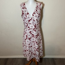 ann taylor fit and flate dress tank lined Hawaiian