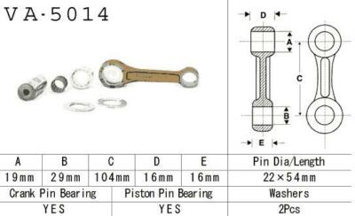 New VESRAH Pleuel connecting rod  HONDA CR 125 '88-'07