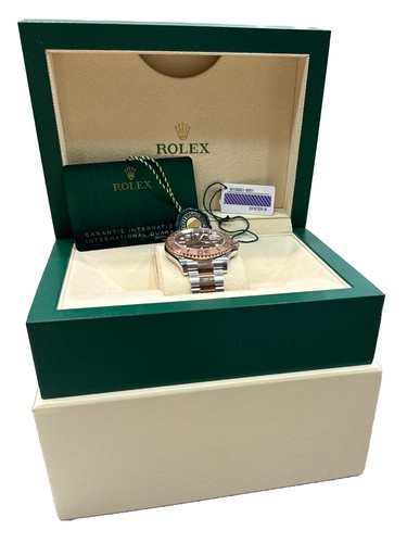 NEW 2024 PAPERS Rolex Yacht-Master CHOCOLATE 40mm 18K Gold Steel 126621 BOX - 第 2/2 張圖片