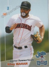 2019 Jupiter Hammerheads Riley Mahan RC Rookie Miami Marlins