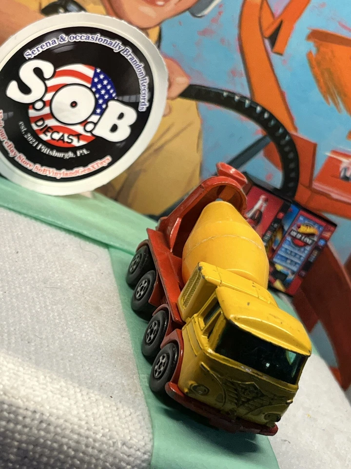 Lesney Matchbox 1960s Foden Cement Truck No 21 USED EX Condition Yellow Diecast - Image 3 of 4