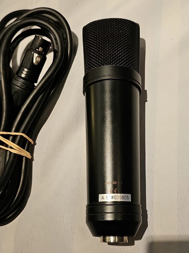 ADK A-51 (type IV, class A, solid state) - black condenser microphone + cable.. - Image 4 of 4