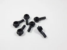 LEGO 6 Black 1L Bar w/ 1x1 Plate & Stud Handle Paddle H9