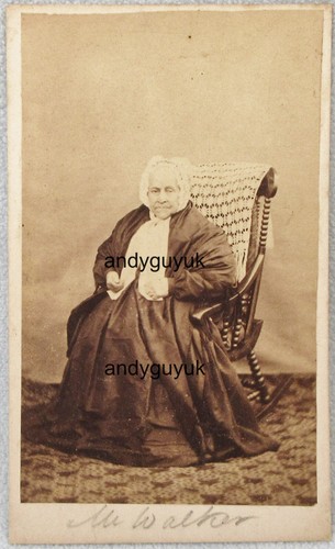 CDV SEHR ÄLTERE DAME LANGE MOTORHAUBE NAMENS WALKER VON GRIFFIN ST HELENS FOTO