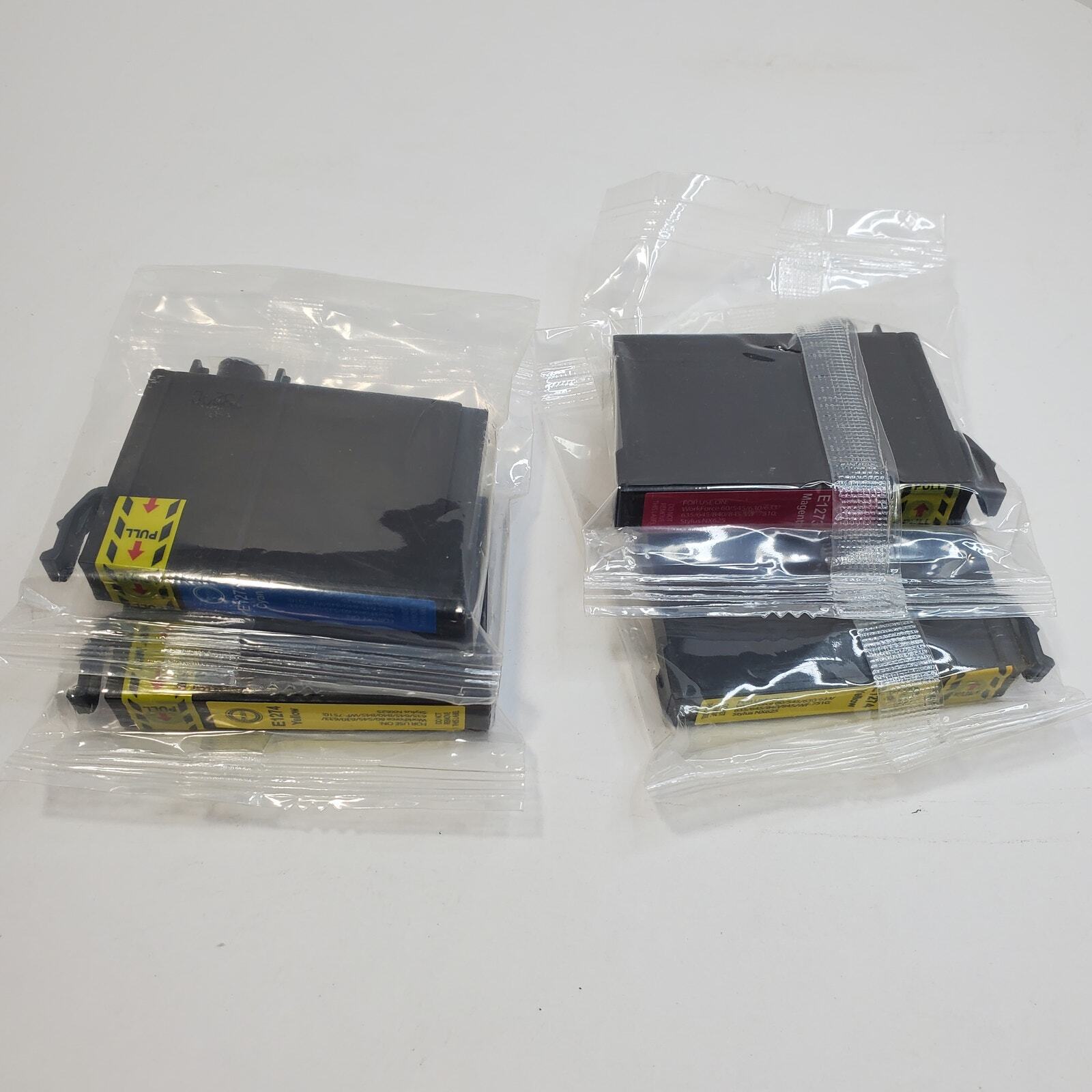 Set 4 Epson Compatible Colored Ink 127 Workforce 545 60 630 633 635 645 ...