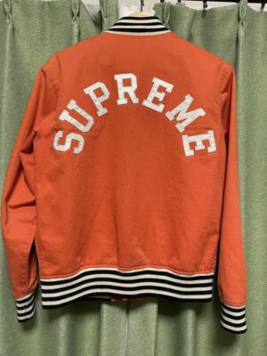 Bulldog Varsity Jacket Size S 2012 SS Orange Color Used Bulldog Varsity Jacket Size S 2012 SS Orange Color Used