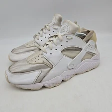 Nike Air Huarache Triple White Sneakers Shoes Mens Size 11.5