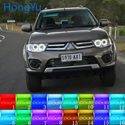 Multi-Color LED Angel Eyes Halo Rings for Mitsubishi Pajero Montero Sport 08-14