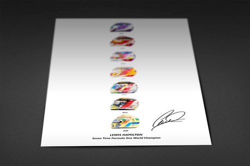 LEWIS HAMILTON SIGNED PRINT PHOTO POSTER 2021 FRAMED F1 FORMULA ONE MERCEDES - Picture 2 of 5