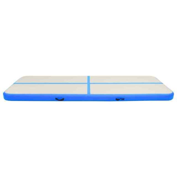 vidaXL Inflatable Gymnastics Mat with Pump White/Blue (92680) for