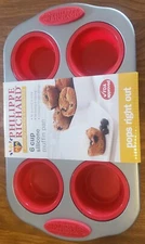 Philippe Richard 6 Cup Silicone Muffin Pan