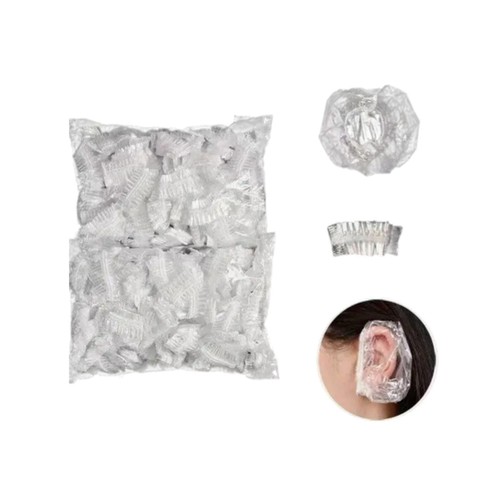 50 x Clear Disposable Ear Protectors elderly daily living hair washing - Picture 2 of 2