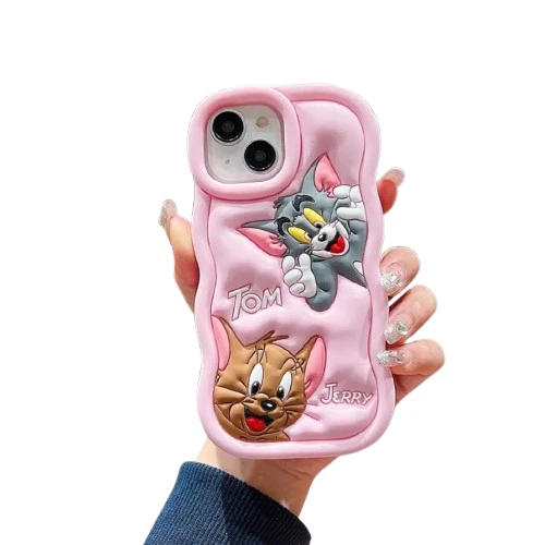 Funda Trasera Compatible con iPhone 13, 3D Silicona Suave 3D Linda Dibujos Animados Foto 3 de 3