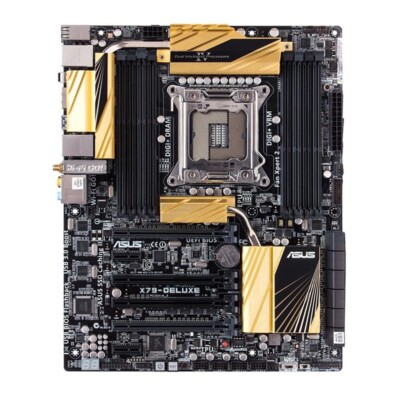 For Asus X79-DELUXE Motherboard LGA 2011 DDR3 Mainboard Tested