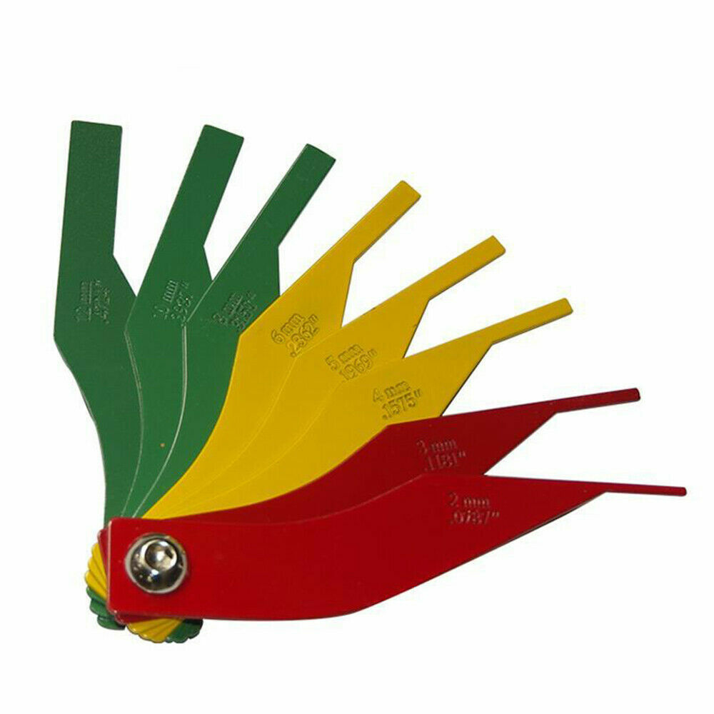 8 in 1 Automotive Brake Pad Feeler Lining Thickness Gauge Measure Tool