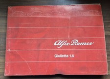 Libretto Giulietta 1.6 Alfa Romeo d'Epoca