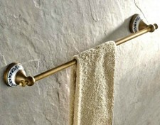 Bathroom Accessory Wall Mounted Antique Brass Single Towel Bar Rail Rack Zba402