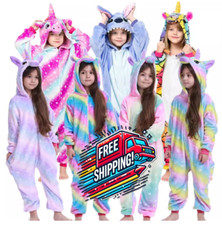Kigurumi Pijama Niños Niños Pijamas Animales Unicornio Dibujos Animados Disfraz Prendas para dormir
