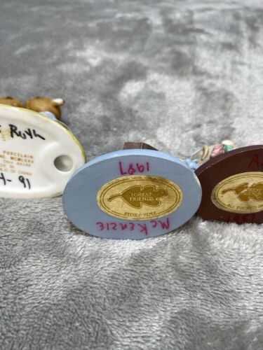 Lote de 3 ratones lindos de porcelana/plástico Forest Friends Tiny Talk - Imagen 4 de 5