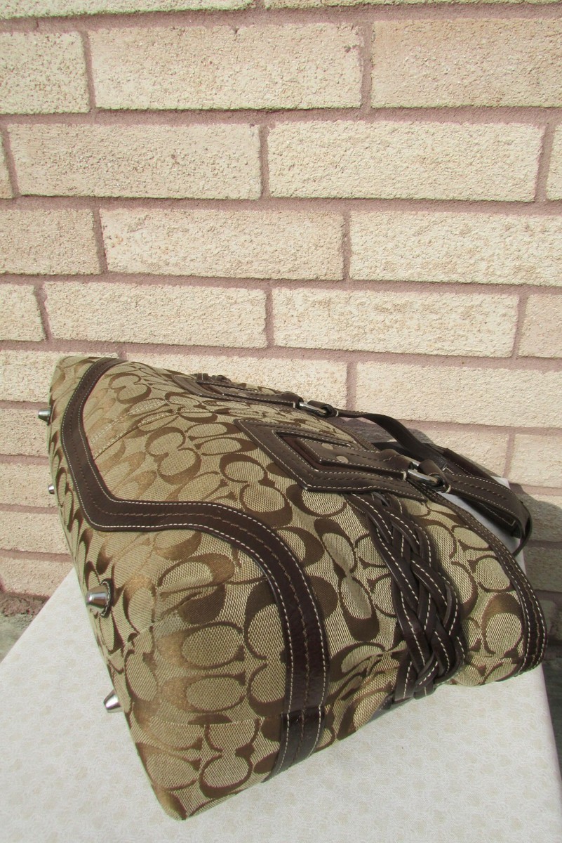 Coach H0694-05089 Brown Soho Signature Jacquard Leather Coach H0694-05089 Brown Soho Signature Jacquard Leather