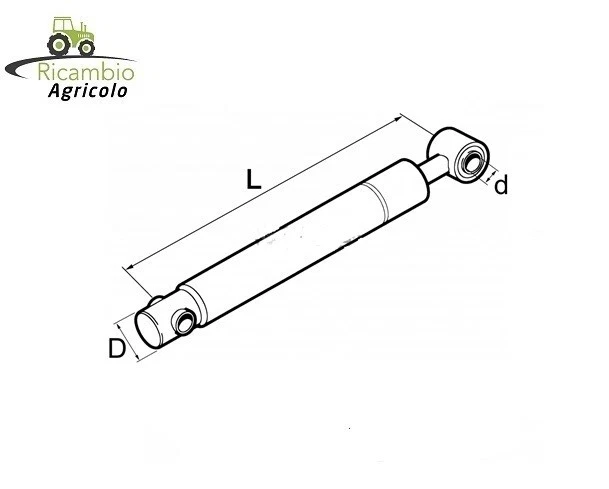 Pistoncino ammortizzatore per sedile per trattore agricolo COBO