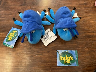 Disney Store Mini Bean Bag Dim Lot Of 2 A Bugs Life Plush 7 Inch NWT