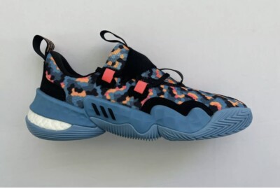 Adidas Trae Young 1 Pixels Sky Blue Basketball Shoes GY0289 Mens Size 8 Wizards