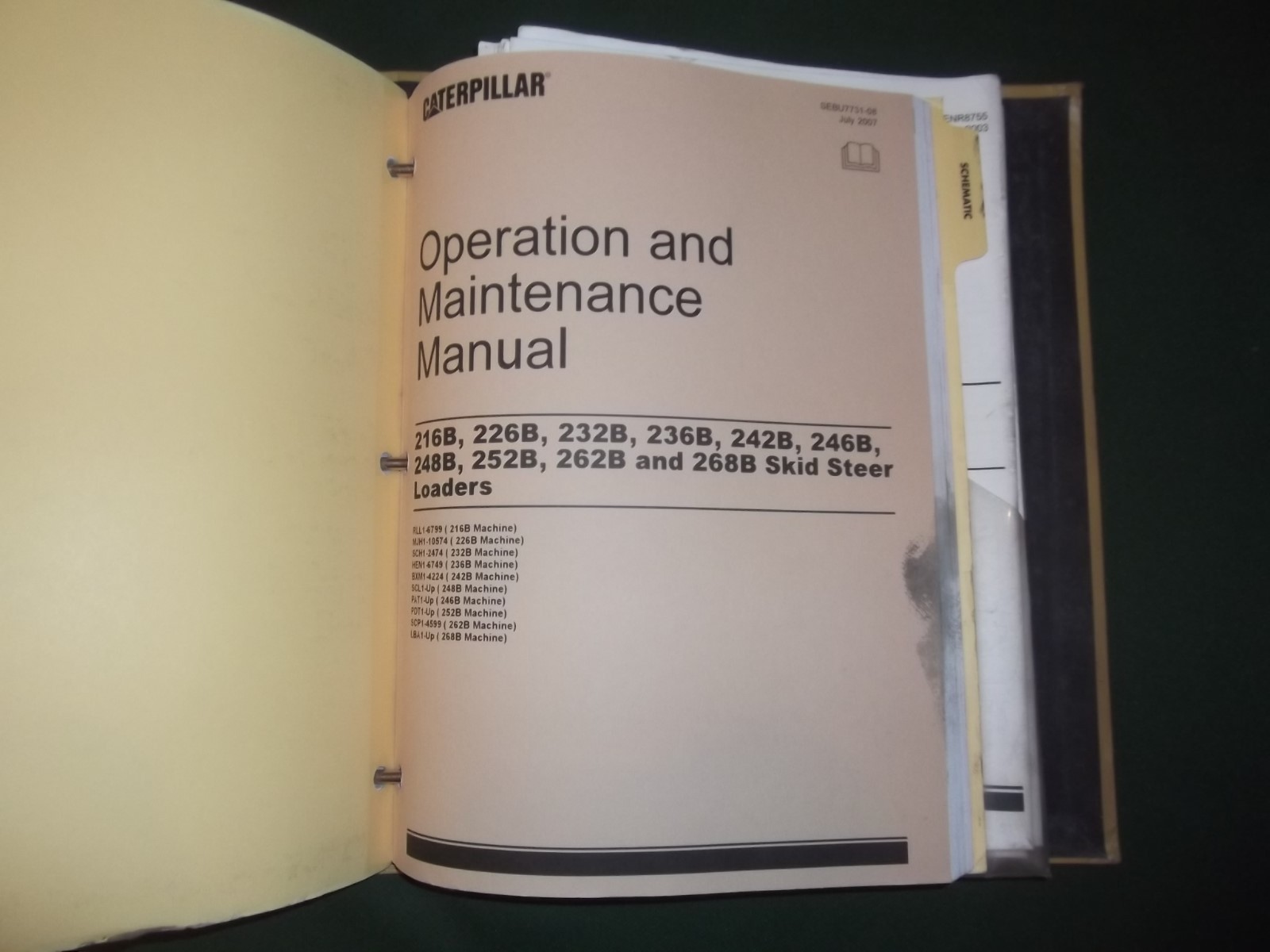 CAT Caterpillar 236b 246b 252b 262b Service Shop Repair Manual Skid Steer  Loader | eBay