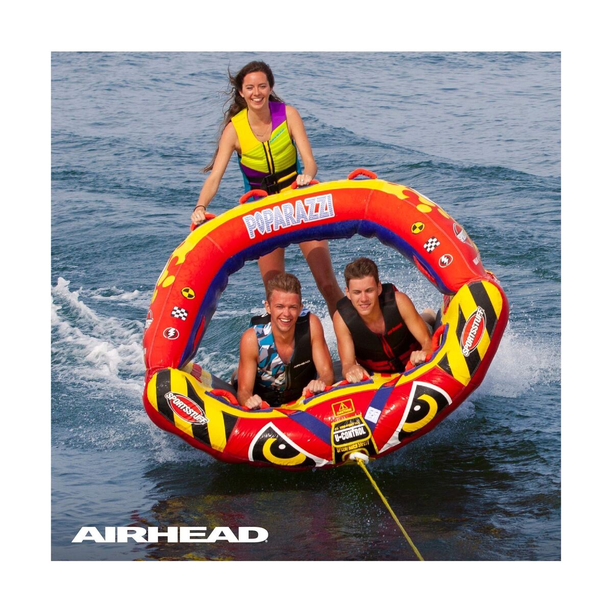 Sportsstuff Poparazzi | Towable Tube for Boating with 1, 2 Sportsstuff Poparazzi | Towable Tube for Boating with 1, 2