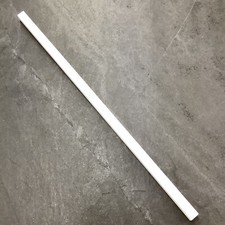 White Plastic Towel Bar Rod Rack 24" x 3/4" x 3/4"
