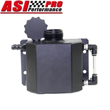 1L Aluminum Radiator Coolant Overflow Bottle Recovery Water Tank 1000ml Black