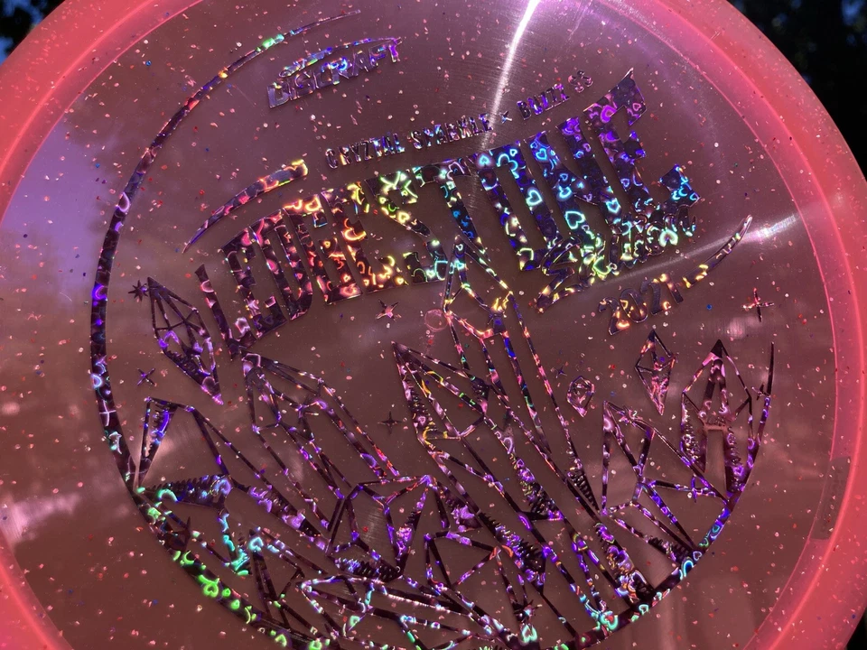 Ledgestone Cryztal Sparkle Buzzz SS-Pink w Pink Holographic Hearts Foil - Image 4 of 4