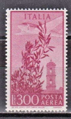 ITALY REPUBLIC 1955 Torre del Campidoglio AIRMAIL 300 lire MNH