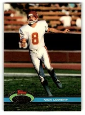 1991 Stadium Club #233 Nick Lowery    Kansas City Chiefs Football Cards ID:60208