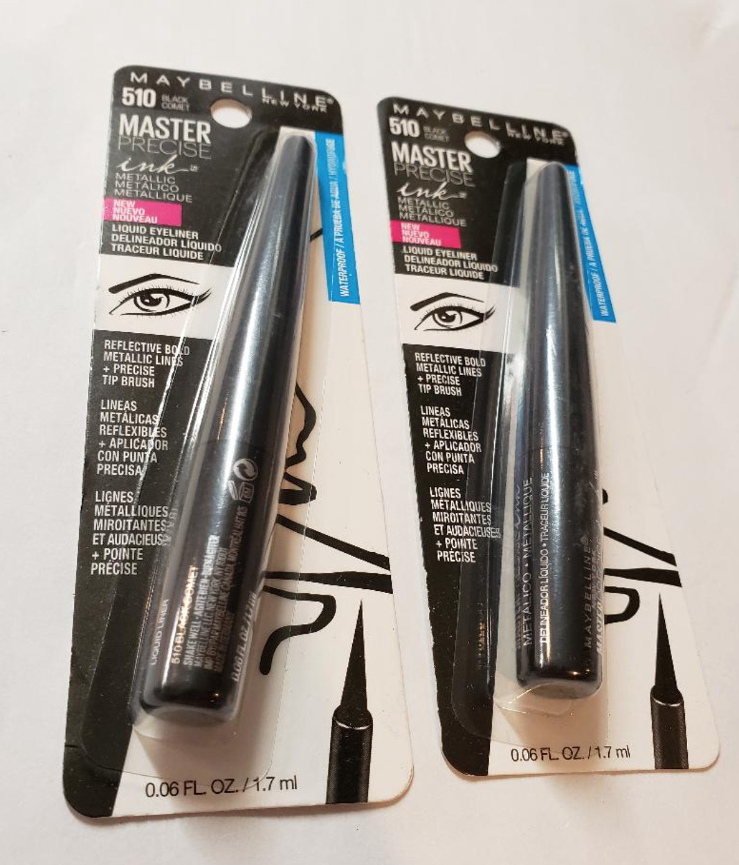 Жидкая подводка для глаз Maybelline Master Precise Ink 510 Black Comet 2 упаковки 3090₽