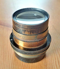 Aldis Anastigmat F/6 Nr. 2 Messing Objektive 37mm Mount + [Busch?] Rapid Aplanat Front
