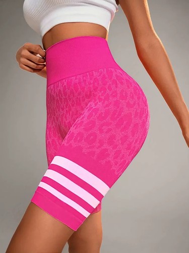Damen-Bikershorts hoch tailliert Scrunch Po Lift Bauchkontrolle Laufshorts - Bild 26 von 34