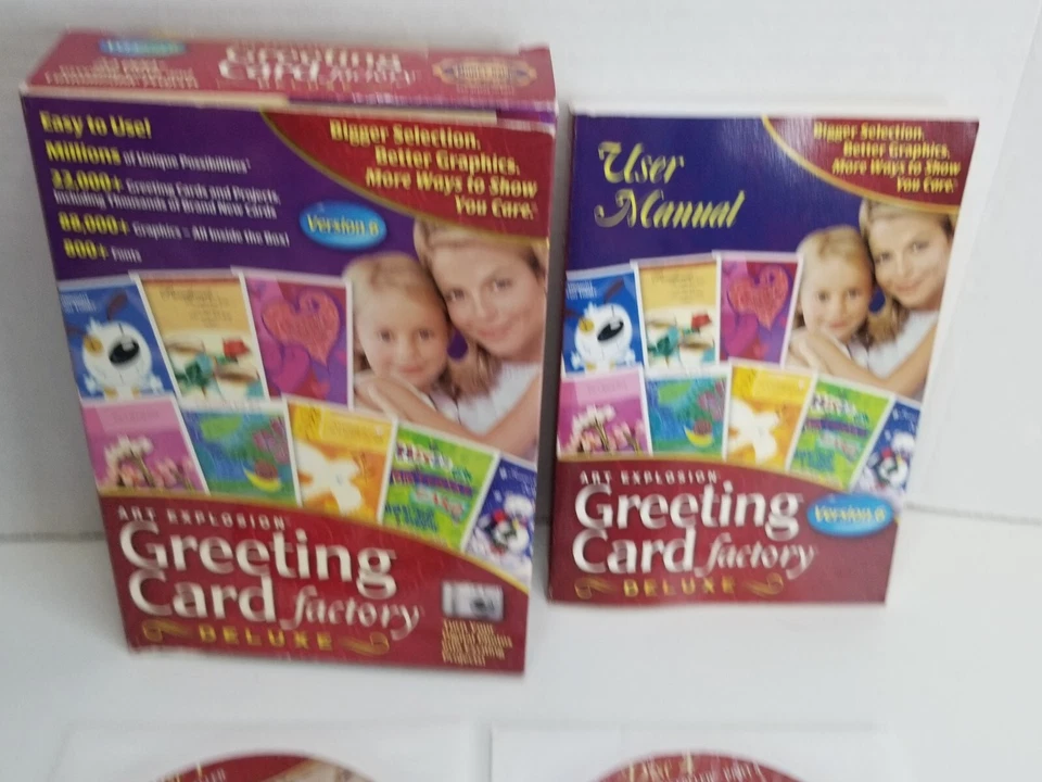 Nova Art Explosion Greeting Card Factory Deluxe 6.0 PC Software Print your own - Image 2 of 4