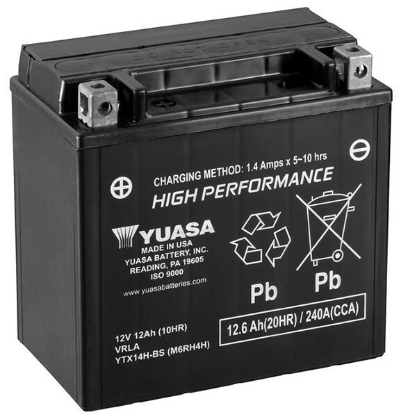 BATTERIA SLA YTX14H - AGM - SENZA MANUTENZIONE - PRONTA ALL'USO. | YUASA