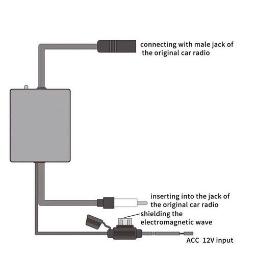 Car Truck Radio Antenna FM AM Signal Inline AMP Booster Amplifier  12V ANT-208 - 第 5/6 張圖片